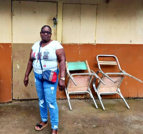 Andrea Knox at her shop in Lime Hall, St Ann.