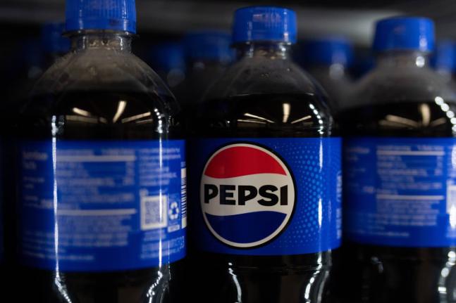 Bottles of Pepsi are displayed for sale at Hawthorne Market on January 6, 2026, in Portland, Oregon. 