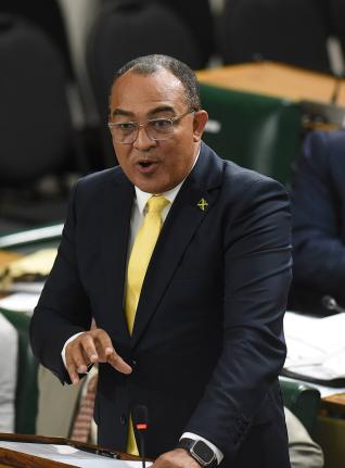 Dr Christopher Tufton, minister of health and wellness.