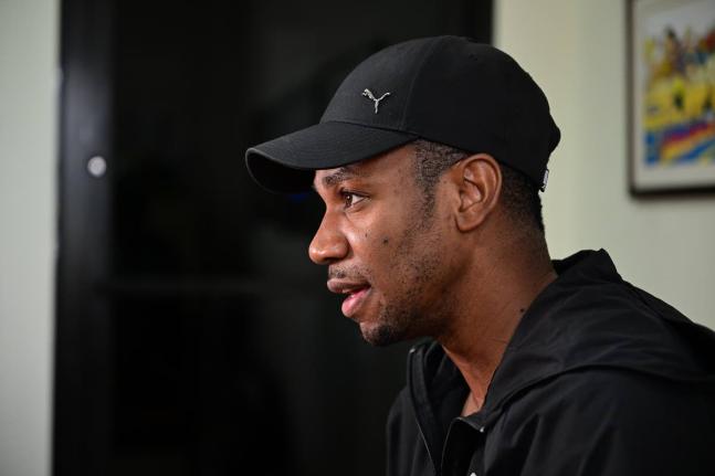 Gladstone Taylor/Multimedia Photo Editor 
Yohan Blake speaks with The Gleaner ahead of the National Honours and Awards presentation scheduled for tomorrow. 