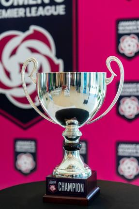 Courtesy of Sora Media 
The Jamaica Women’s Premier League Trophy.