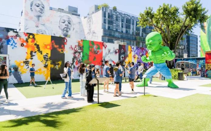 Wynwood Walls is a popular outdoor street art museum at the centre of the Miami Arts District.