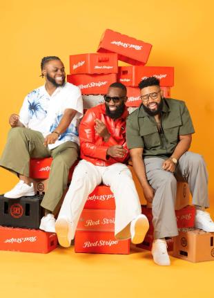 Island Kings Deandre ‘Dre King’ Phillip, Adiel ‘King Diel’ Thomas and Carl ‘Lee King’ Scharschmidt.