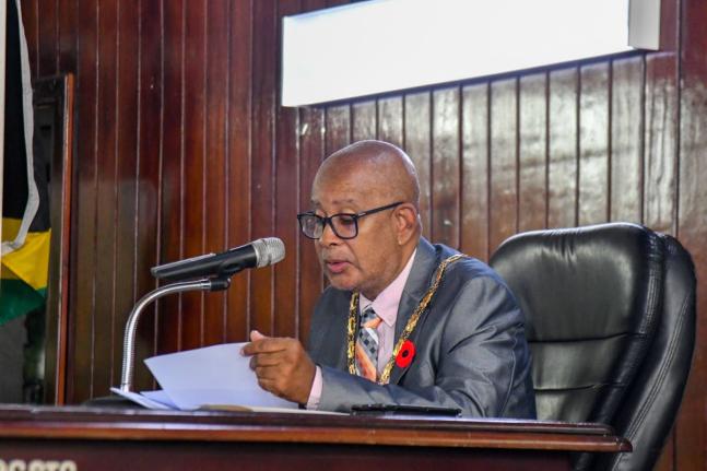 Mayor of St Catherine, Norman Scott.