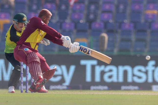 Shimron Hetmyer in action.