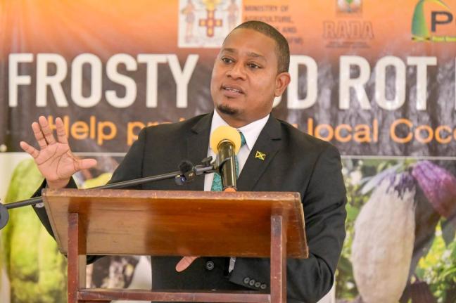 Minister of Agriculture, Fisheries and Mining, Floyd Green.