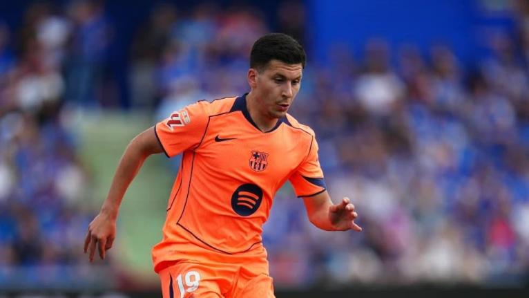 Barcelona’s Roony Bardghji during the Spanish La Liga football match against Getafe in Getafe, Spain, Saturday, April 25.