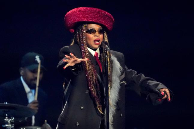 Singer Lauryn Hill performs during the draw for the 2026 soccer World Cup at the Kennedy Center in Washington, December 5, 2025.