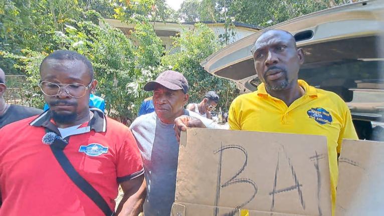 Taxi operators who ply the Spanish Town to Browns Hall route in St Catherine staged a protest about poor road conditions on Wednesday, August 19, 2026.