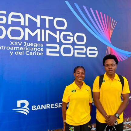 Courtesy of @jtta_tabletennis Azizi Johnson (right) and Gianna Lewis. 