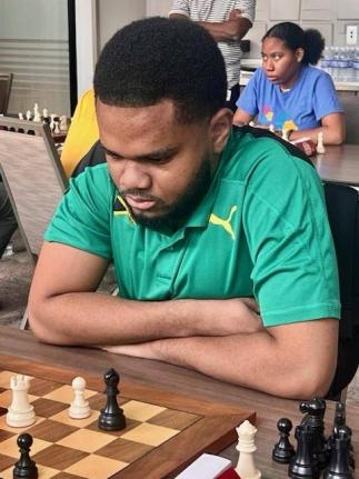 FIDE Master Joshua Christie during the recent Magnificent Chess Open.  