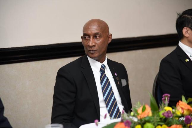 Jamaica Athletics Administrative Association (JAAA) president Garth Gayle at a press conference at the Jamaica Pegasus hotel on August 31, 2026.