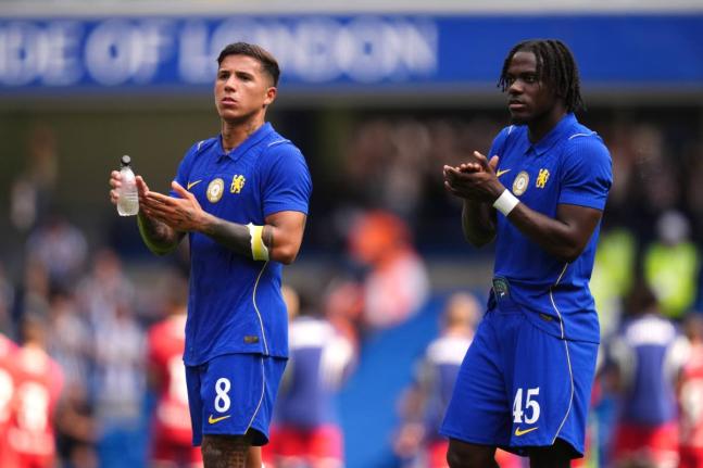Chelsea’s Enzo Fernandez and Romeo Lavia. - AP photo