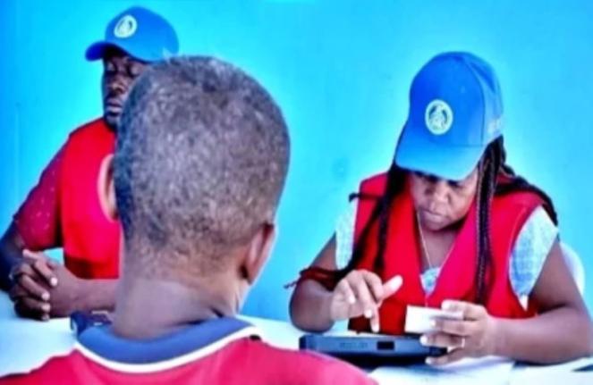 Voter registration taking place in Haiti. - CMC photo