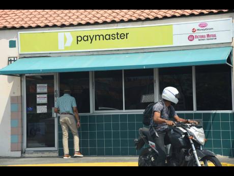 A Paymaster outlet is pictured on March 26, 2020.															           