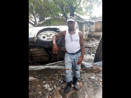 Henry Lewis, who saved 11-year-old Tiandra Robinson from the clutches of the Chalky River in Nine Miles.