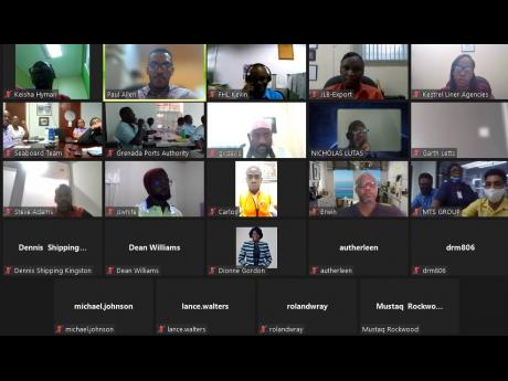 Credit: Contributed A screenshot of the hazardous materials  training course held by the Shipping Association of Jamaica last week.