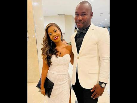 Donning complementary black and white looks were Sagicor Executive Financial Adviser and Insurance Agent Nneka Alveranga, in Sophia Jones, and Financial Strategist Maurice McLeod, in Nautica. 