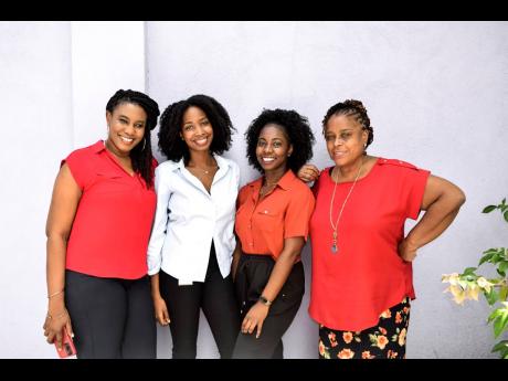 Credit: Contributed
The faces behind the new dramedy: From left are Keisha O’Meally, producer and story editor; Ornella Taylor, production assistant; Camille Barrett, producer and Judith Alberga, manager.