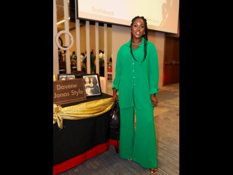 Credit: Contributed Davene Jonas, owner of Davene Jonas Style and 2022 Scotiabank Vision Achiever participant, was elegant in a flowy green set.