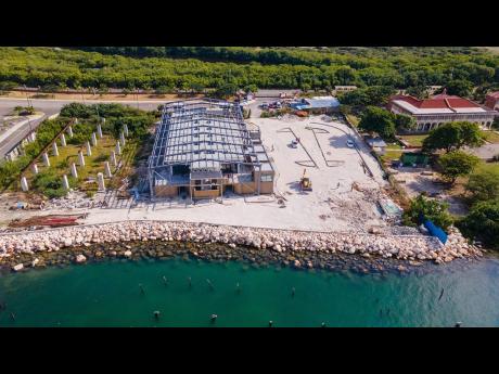 Credit: Contributed An aerial photo of the Port Royal Museum that is under construction. Works are scheduled to be completed in the first quarter of fiscal year 2023-24.
