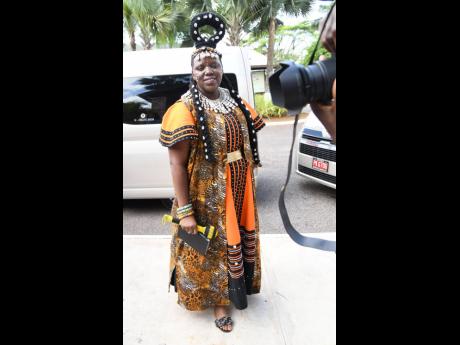 Credit: Rudolph Brown Princess Dr Nikiwe Bam, president, African Young Indigenous Leaders (AYIL) and AIDO Culture and Heritage Ambassador in South Africa, turned heads with this intricately designed hairstyle.