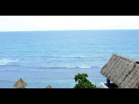 A view of the Caribbean Sea.