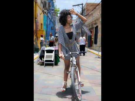 No one strikes a pose like model Althea Berry.