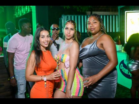 United Kingdom residents (from left) Whitney Tafoya, Maya Luke and Melissa Morgan travelled to Negril for a girls’ trip.