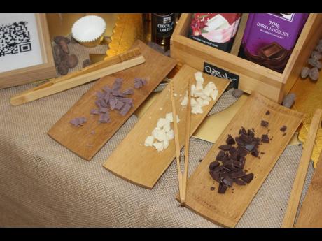 Samples of Chocollor chocolates at the 2023 Christmas in July event.