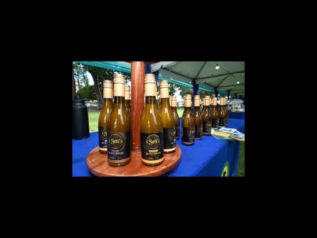 A display of Smith’s Rum Cream at the Planning Institute of Jamaica and Social Development Commission’s Local Economic Initiatives Expo at Devon in St Andrew last Friday. 