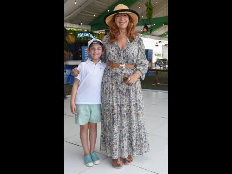 It was all smiles for Manuela Goren, president at Tikkun Jamaica, and grandson, Oliver Goren-Goldstone.