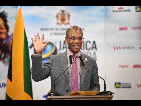 Credit: Ricardo Makyn Dr Kevin Brown, president of the University of Technology, giving the overview of the conference during yesterday’s launch.