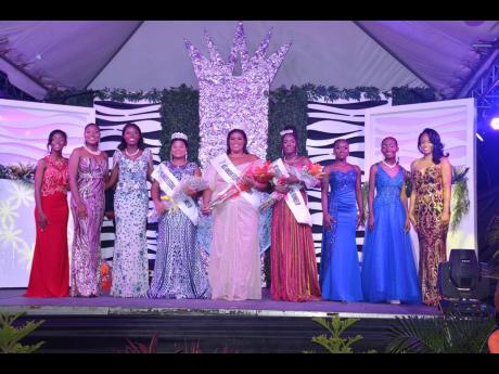  Contestants in the 2024 Miss Hanover Festival Queen Competition (from left): Abbriel Nicholson; Marie Ann Jones; Fadian Gordon; Briana Johnson; Sornia Samuels; Natalia Evans; Dalet Kerr; Tonnette-Gail Miller; and Khaliya Trench. The coronation ceremony wa