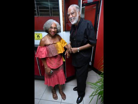 We captured Joan McLeod-Omawale and Rufus McDonald before the start of the performances.