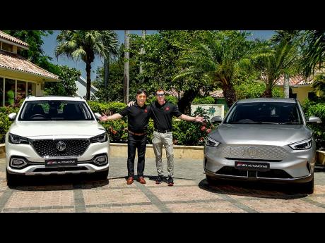 Zhang Wei, president of  SAIC International North America, Central America and Caribbean and Adam Stewart, executive chairman, ATL Automotive Group. 