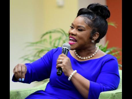 Khadine Wilkinson, attorney-at-law and media personality, at the roundtable talk on ‘Sustainable Replacement Population’ held on September 17 at The UWI Regional Headquarters in St Andrew.