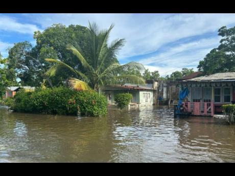 Flood waters in McNeil Land, Westmoreland