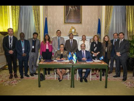Guests attend the CAF and Commonwealth Secretariat Symposium on small island developing states held at The Commonwealth Headquarters.