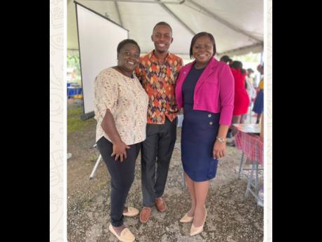 Acting principal Beverley Feare (right) and her vice principals Zonika Spence (lef) and Gavin Samuels (centre), who are leading the charge at Maud McLeod High School.
