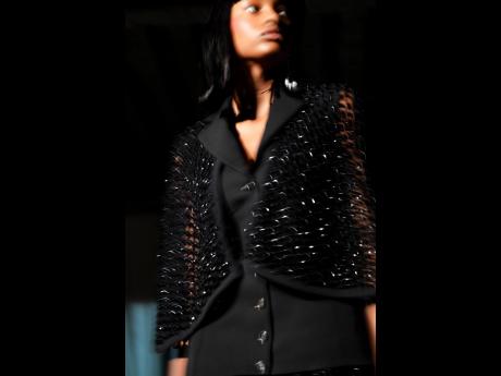 The colour palette for the ‘Matriarch’ collection is anchored in black and nightshade, with soft contrasts in pearl, butter, anthurium, slate, marine and iron oxide.