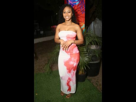 Credit: Nathaniel Stewart Trishana Williams chose a tie and dye dress with the colours of love – red and white – to match the theme of the evening’s event.