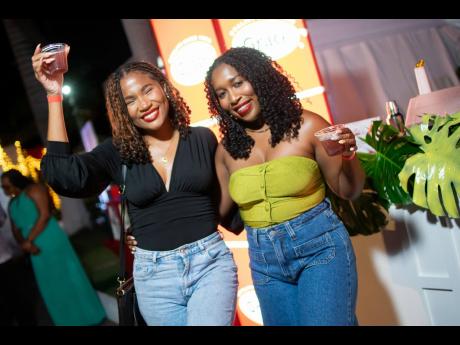 Credit: Contributed Cheers! Content Creators Jhoni Wright (left) and Arianne Logan are serving denim, smiles, and good vibes.