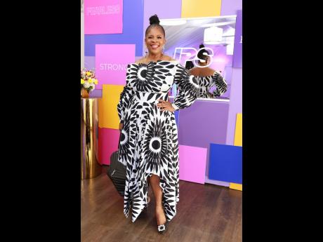 Credit: Contributed Marcia Richards, executive agent at Sagicor Life, dazzles in a stunning Pesche Couture number.