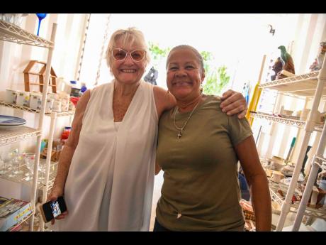 Stewart and Janet Wright (right) are excited to welcome customers to Back on the Rack’s big thrift sale on Saturday.