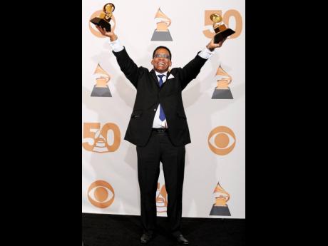 
Herbie Hancock poses with the awards for Album of the Year and Best Contemporary Jazz Album at the Grammy Awards in Los Angeles in February 2008. The jazz luminary is the ambassador for International Jazz Day, which is listed on the calendars of the Unite