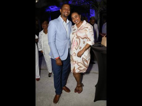 Credit: Nathaniel Stewart The Wiggins made it a date night! Tristan, director of Johnson Wiggins & Associates Ltd, cosies up with his wife Shoynecia, assistant branch manager at Sagicor Bank Ocho Rios.