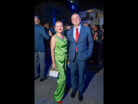 Credit: Contributed Above: International Seabed Authority’s Joseph Khoreich celebrates the evening with his wife, Vladilena Jucov Moldova.