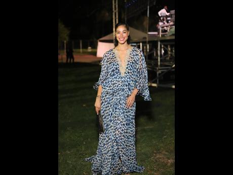 Credit: Contributed Model, host and former beauty queen Yendi Phillipps perfectly embodies the night’s effortless feel in a printed kaftan.