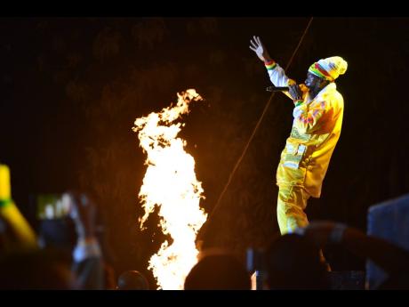 Credit: File Capleton the Fireman, in his element on stage at the Jamaica Rum Festival in 2020.